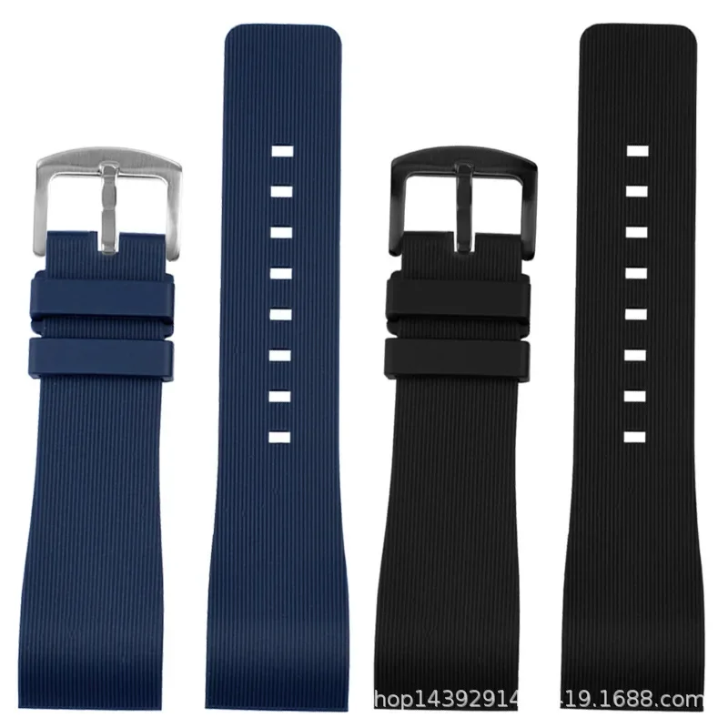 

20mm 23mm Men Women wathband Bracelet For Cartier Santos 100 W20073X8 W20106X8 W2020008 Rubber Wrist band Silicone Watch Strap