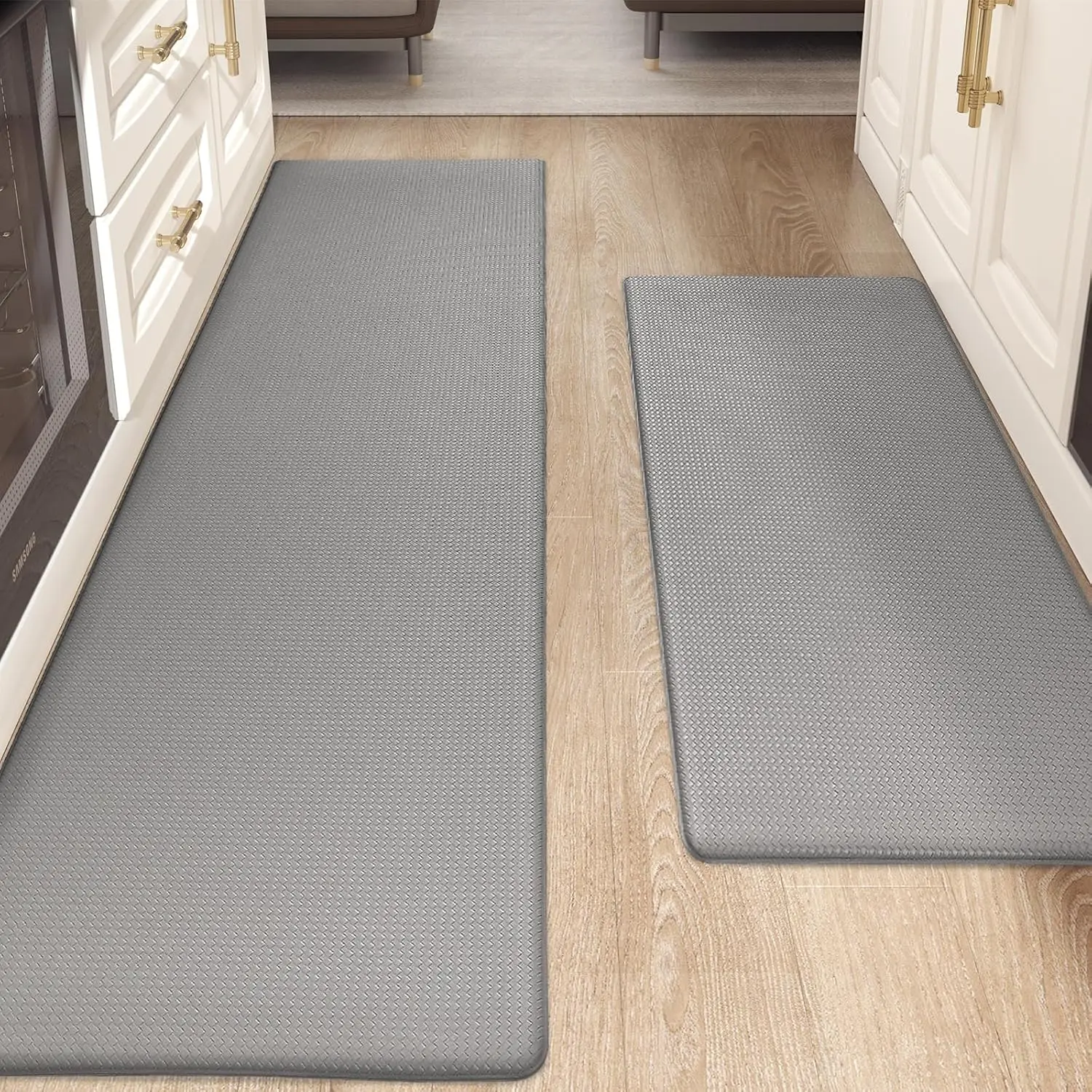 Piece Kitchen Runner Rug Kitchen Floor Mat, Cushioned Anti Fatigue Kitchen Mat Non Skid Waterproof Comfort