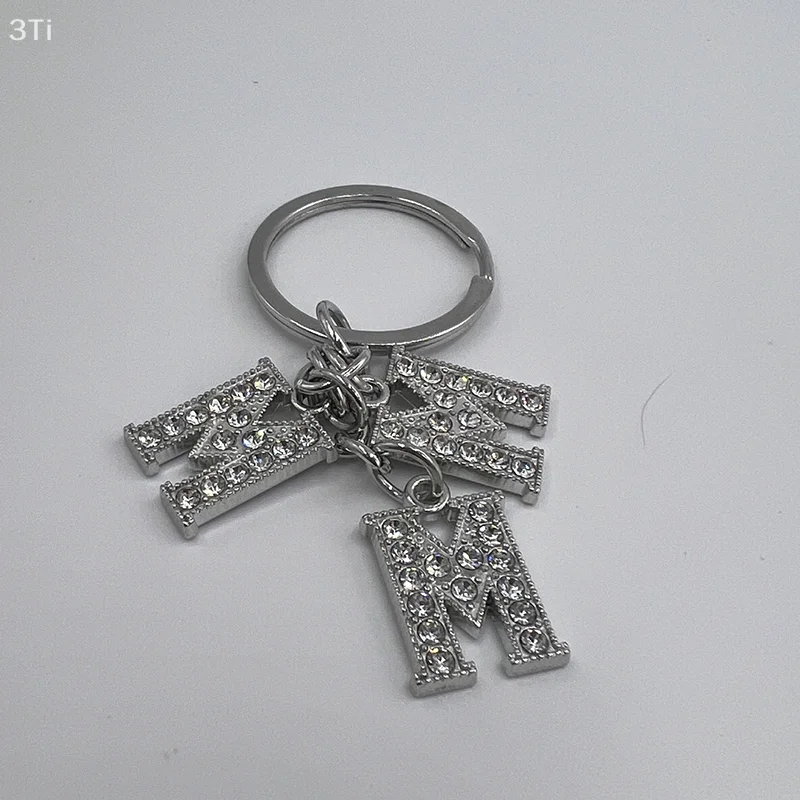 Модный брелок из сплава с буквами, полный бриллиант, брелок для ключей, сумка, подвеска, подвески, изысканное украшение для рюкзака, подарки на день рождения