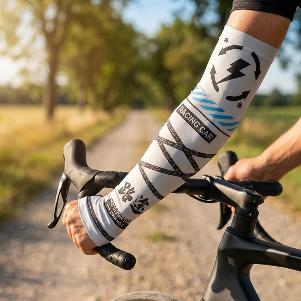 

Ice Silk Sun-Protection Arm Sleeves UPF50+ UV Blocking Breathable Lightweight for Cycling Fishing Hiking Outdoor Sports