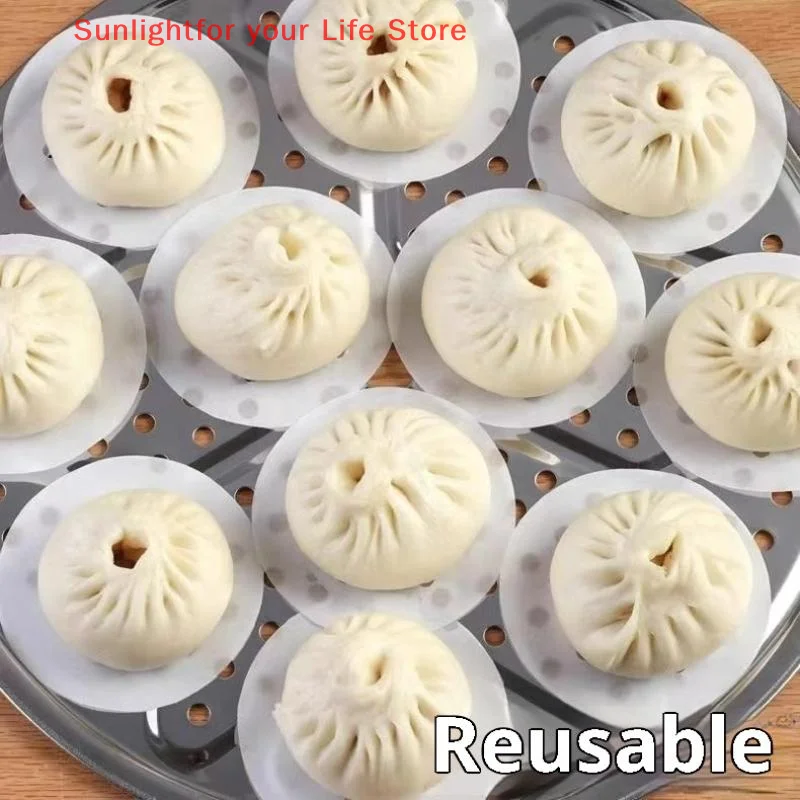 

100/400 шт. одноразовая бумага для пропаривания, бумага для выпечки, силиконовая масляная бумага, антипригарная паростойкая бумага, булочки, сетка для пропаривания