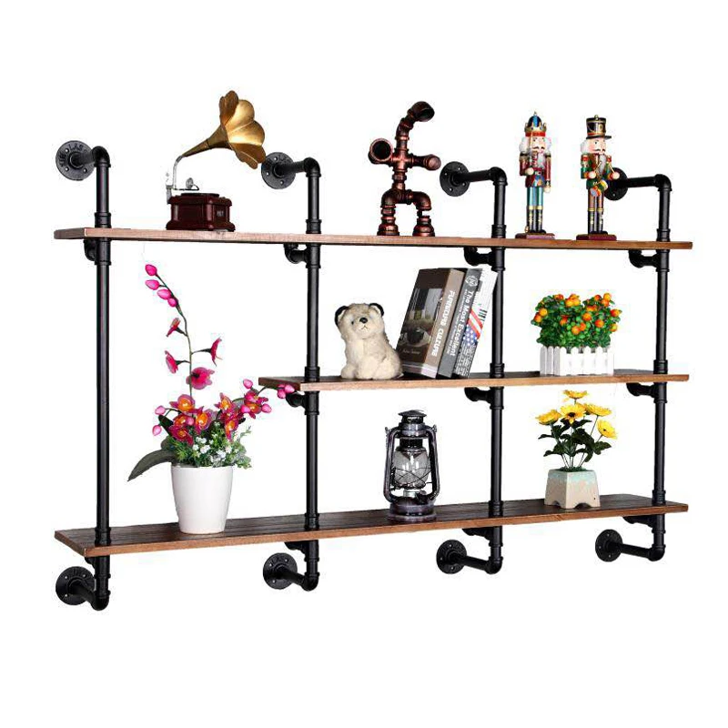 

YY Industrial Style Wall Decoration Bookshelf Shelf Wall Hanging Solid Wood Flat Partition