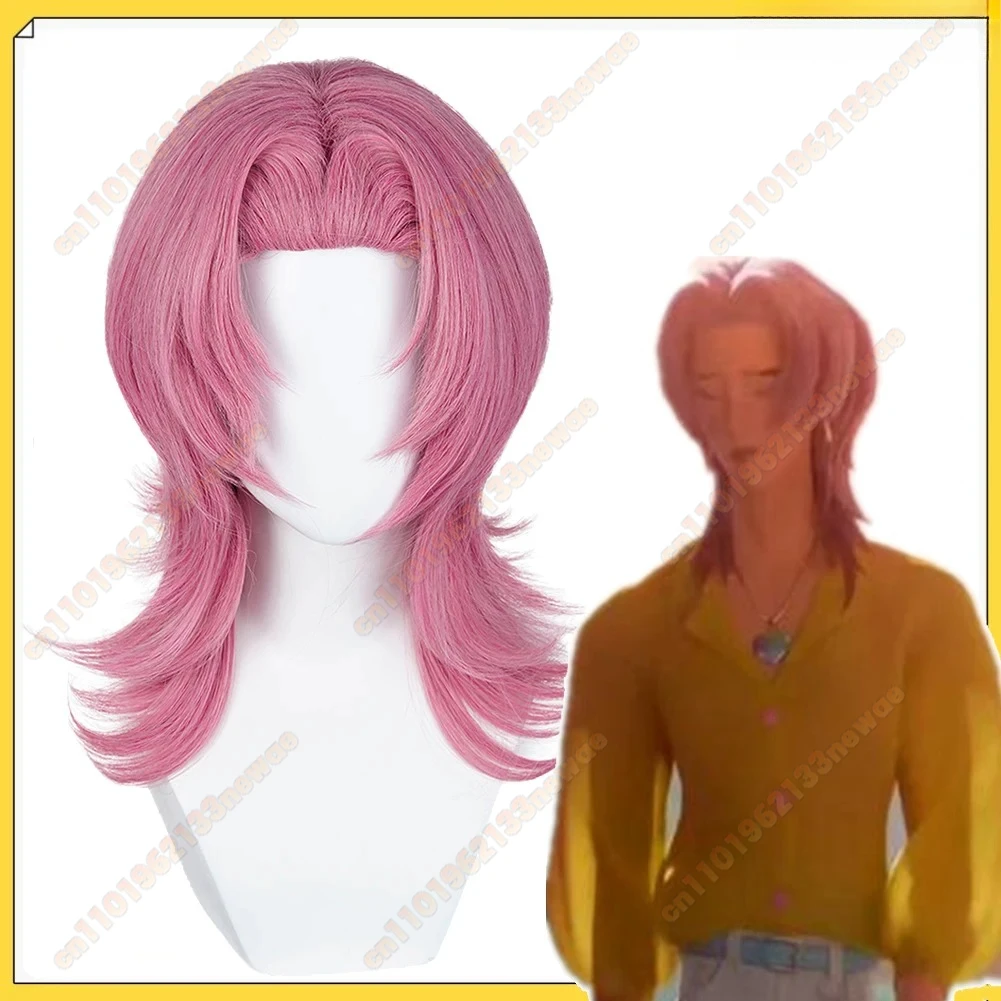 

Saja Boys Roleplay Headwear Adult Romance Wig Demon Hunters Cosplay Heat Resistant Synthetic Hair Halloween Carnival Party Props