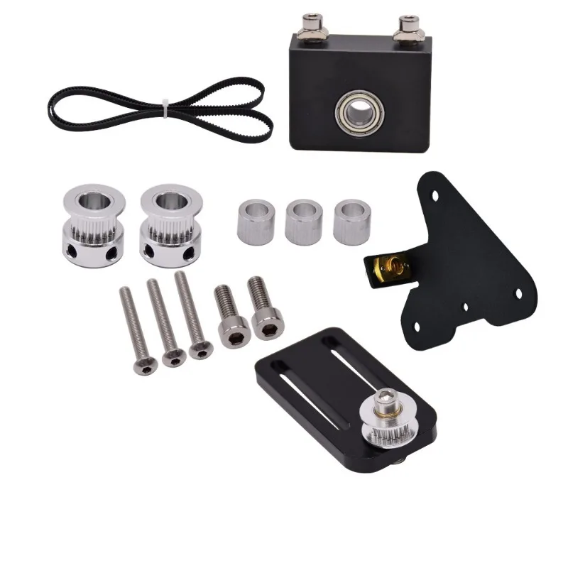 CR-10/Ender 3 Dual Z-Axis Upgrade Dual Z-Axis Screw Adjustment Block and Belt Kit 3D Printer Accessories