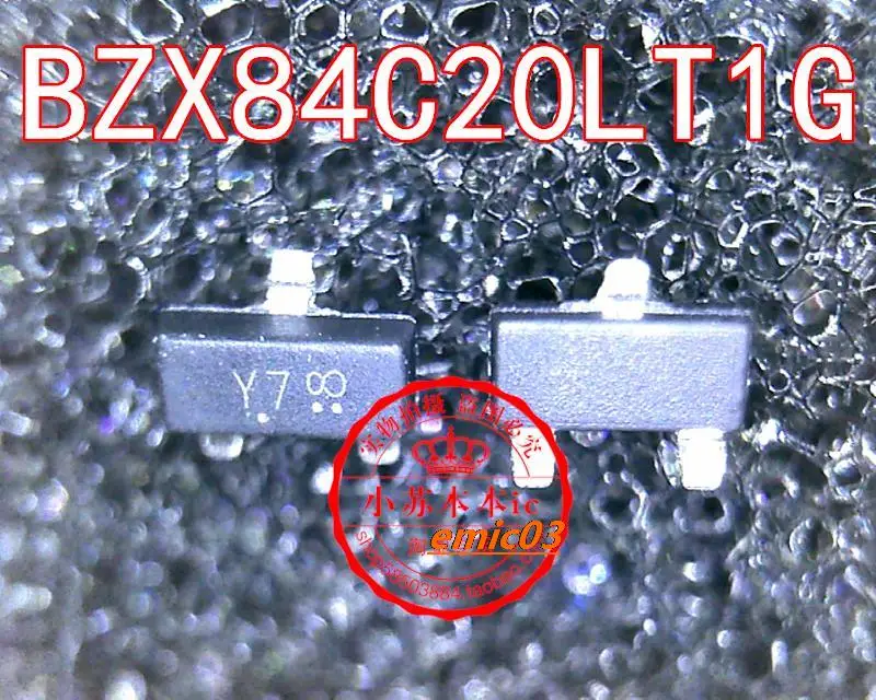 

10 штук BZX84C20LT1G BZX84C20 BZX84-C20 Y7 SOT23