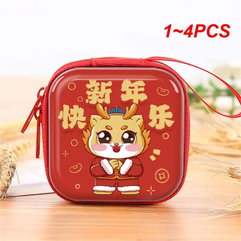 1~4PCS Decorative Wallet Brightly Colored Exquisite Headset Storage Children's Coin Purse Multi-function Playful Wallet