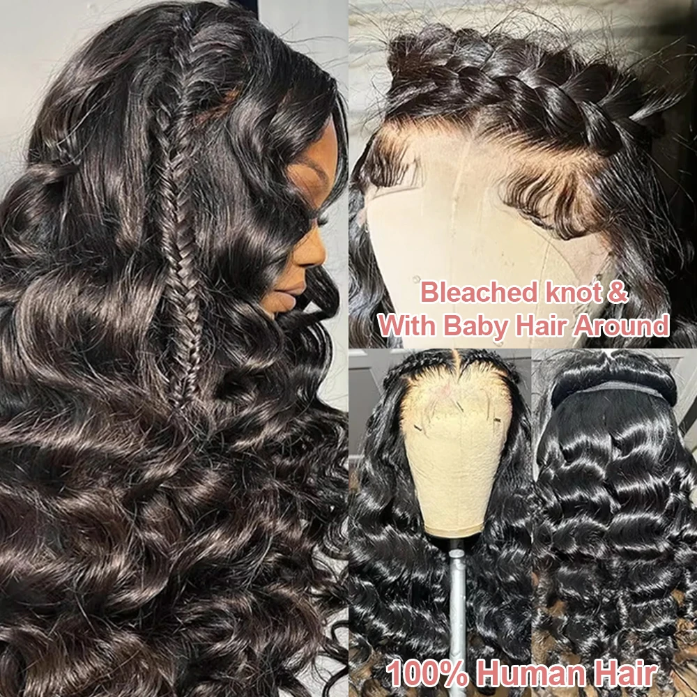 40 بوصة فضفاض موجة عميقة 13x4 13x6 360 باروكة من شعر طبيعي 250 الكثافة البرازيلي المياه مجعد طبيعة موجة HD الدانتيل شعر مستعار أمامي قطعها مسبقا