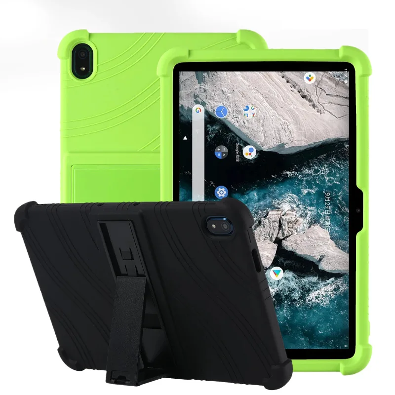 

Tablet Android Case Shockproof Funda Holder Stand For NOKIA T10 8"/T20 10.4"/T21 10.4" 2022 Soft Silicone Protective Accessories