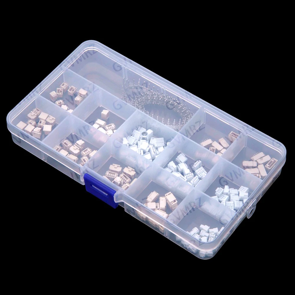 440PCS 2P 3P 4P GH1.25mm pitch horizontal and vertical surface mount sockets with locking mechanism 2P 3P 4P 5P housing