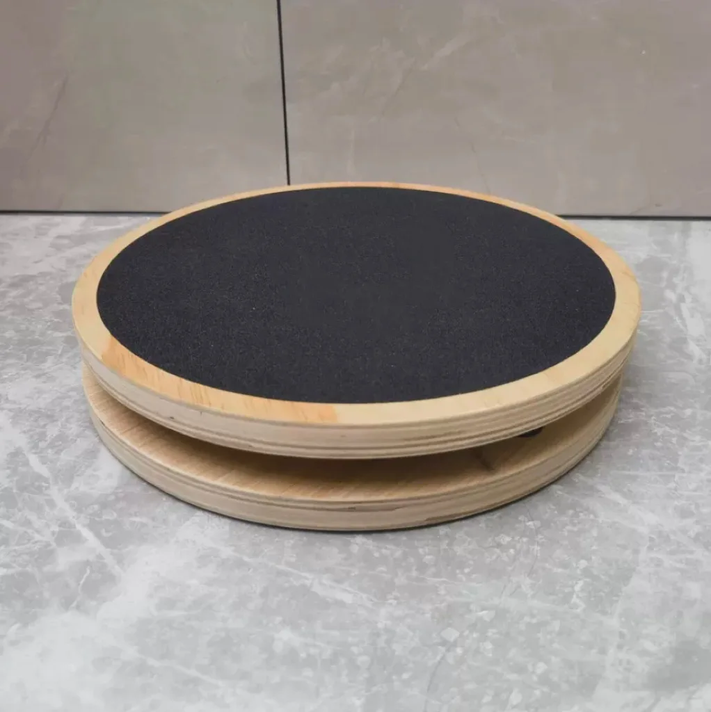 Pilates Rotating Waist Twisting Disc Solid Wood Fitness Board for Waist Slimming and Yoga