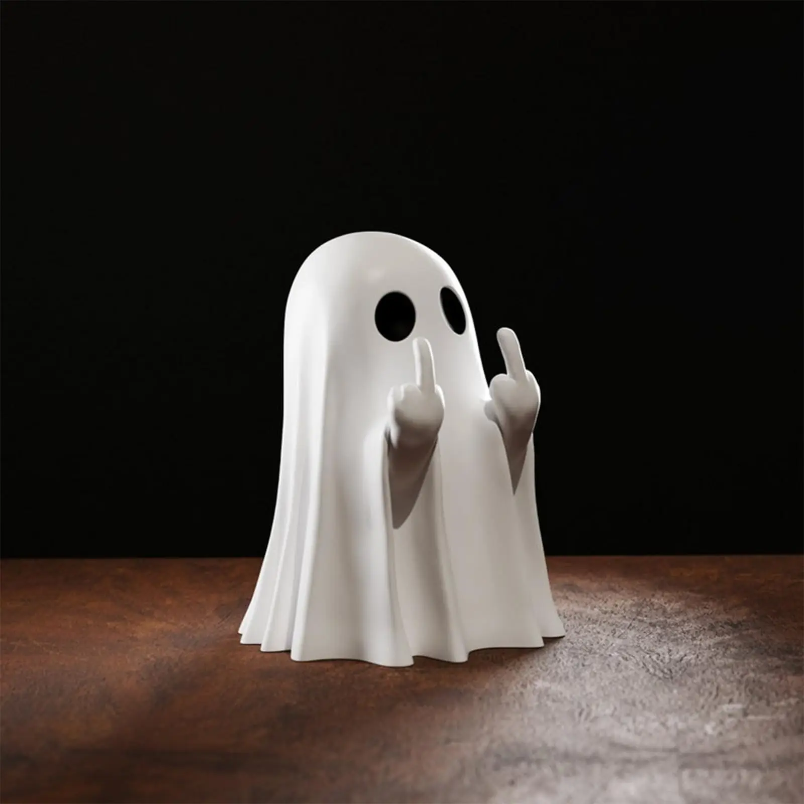 

Halloween Ghost Figurine Cute Spooky Resin Ghost Statue Funny Ghost Ornaments Halloween Decor Indoor Home Office Desk Decor