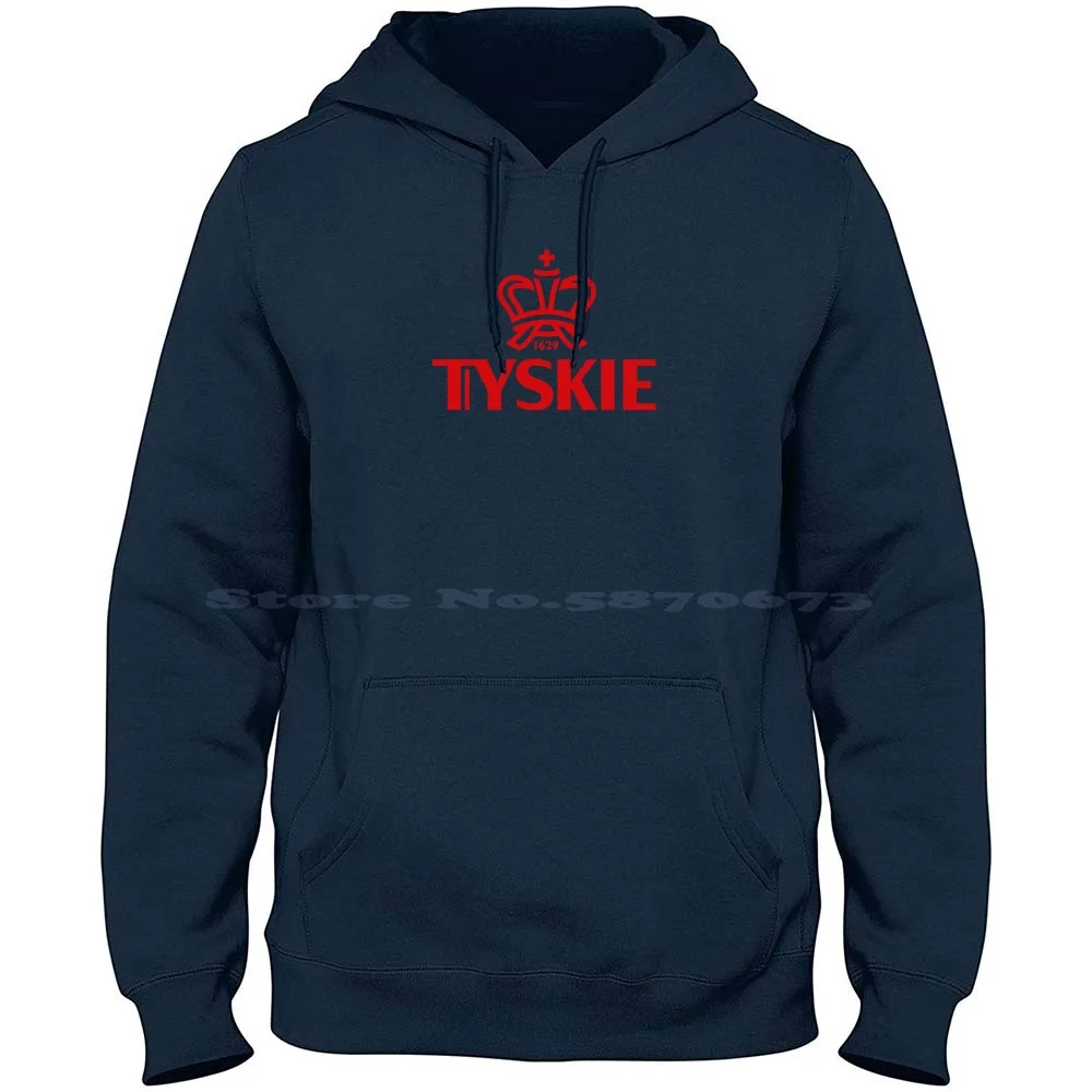 Tychy-Merch 100% Pure Cotton Hoodie Tshirt Icon Okocim Warka Zywiec Tyskie Logo Perla Lech