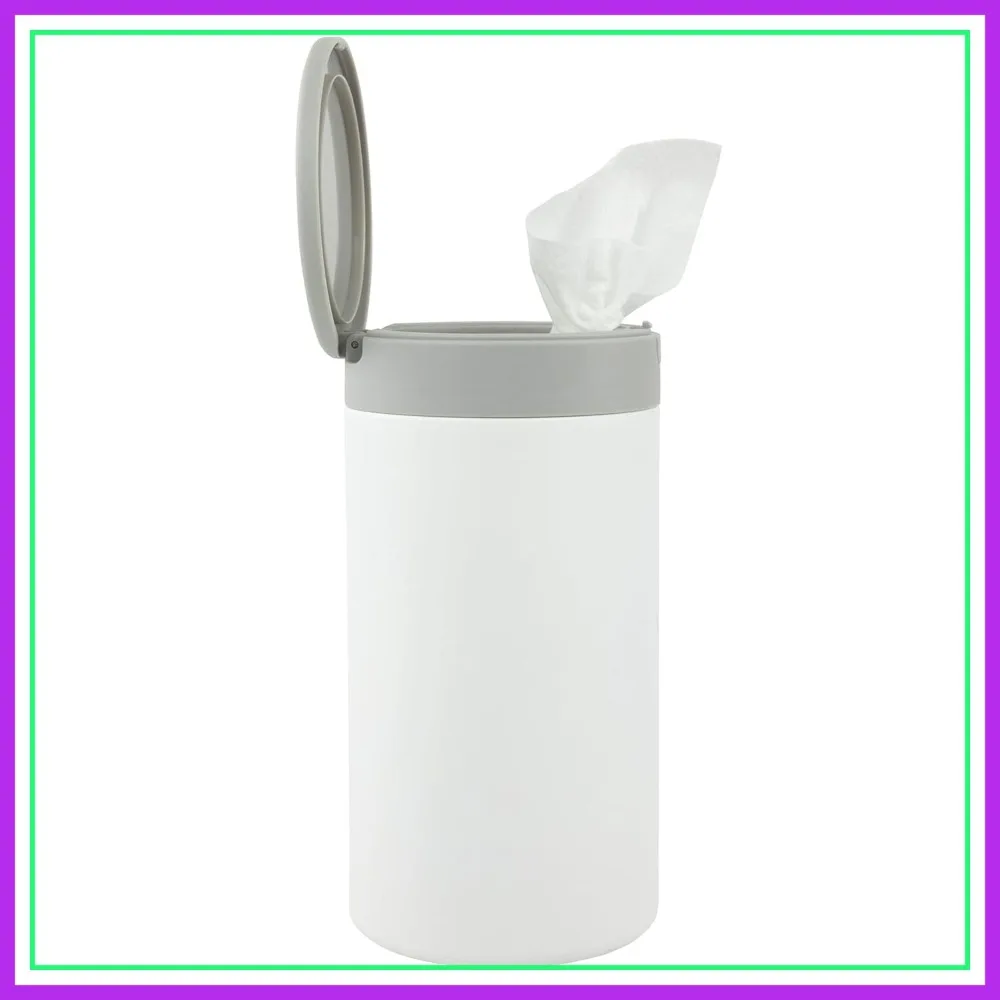 

Stainless Steel Wipe Holder Large Reusable Push Button Dispenser for Bathroom Kitchen Countertop
