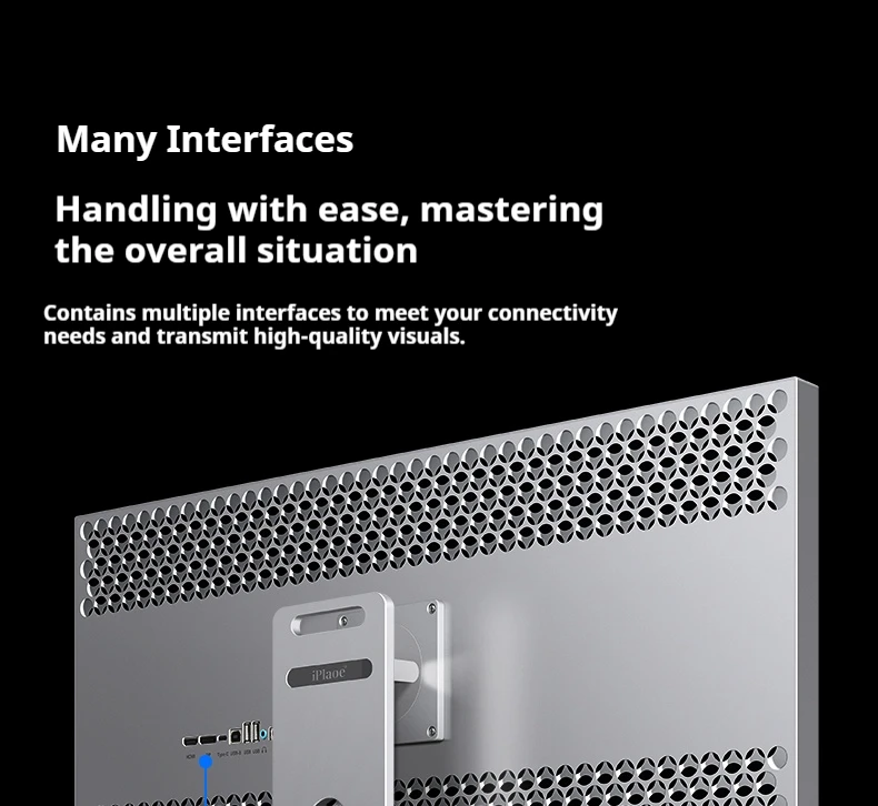 شاشة كمبيوتر 34 بوصة Quasi 4K 165 هرتز شاشة 1 مللي ثانية مع شاشة عرض ملونة 96% P3 مكبرات صوت مدمجة من مادة سبائك الألومنيوم