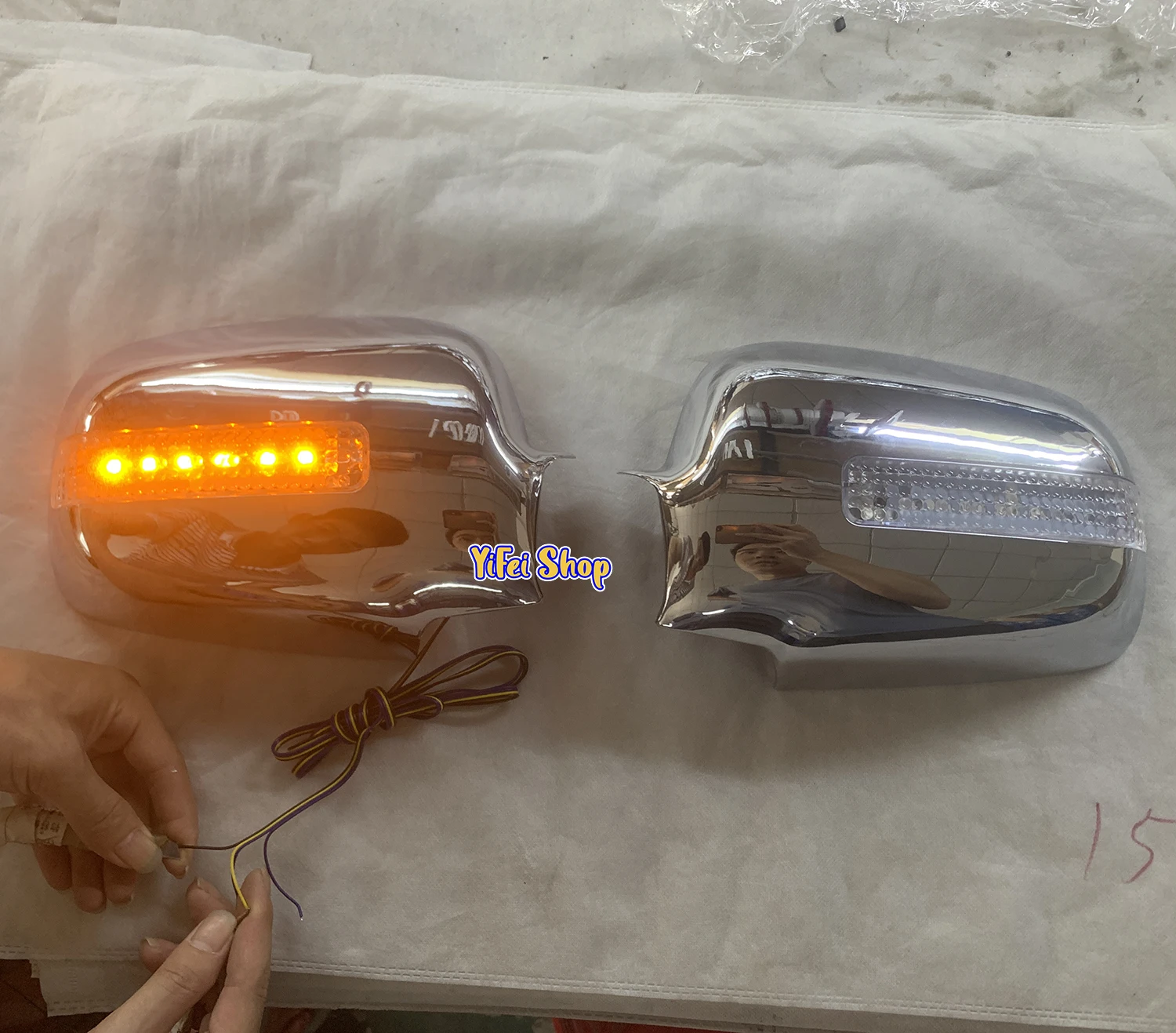 2pcs Car ABS Chrome Rearview Accessories Plated Trim 2002 2003 2004 2005 2006 For Honda CRV CR-V CR V Door Mirror Cover With LED