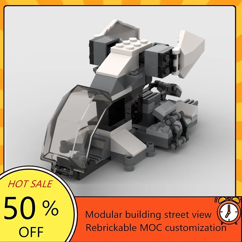 

107PCS Popular Space War Movie Model MOC Building Bricks Dropship Modular Technology Gifts Holiday Assemble Children Toy Suit