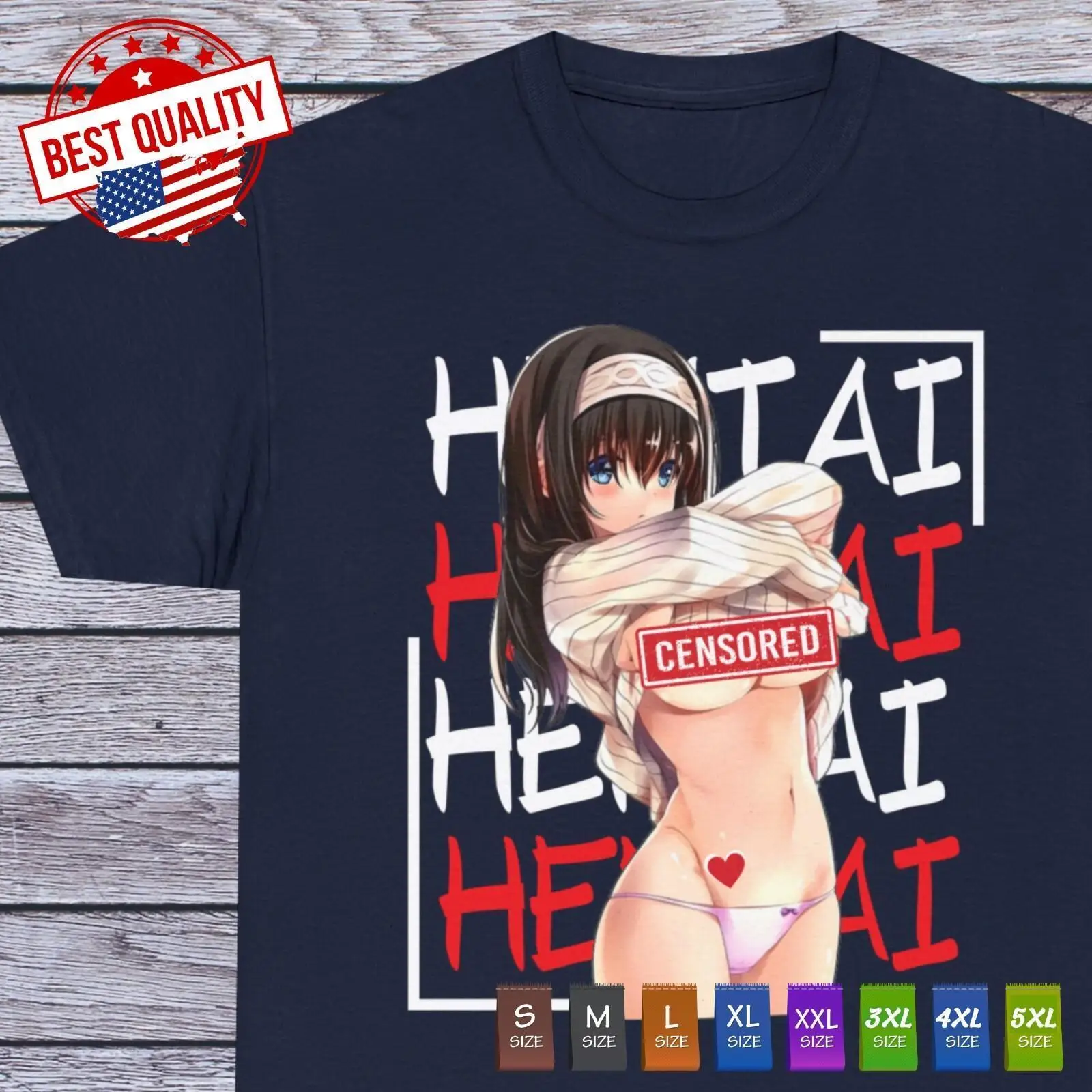 Waifu Girl T Shirt Anime Lovers Hentai Ecchi Manga Japan Shirt Cosplay Tee