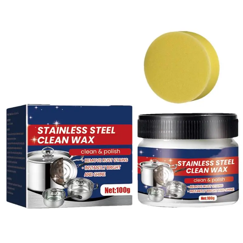 

Stainless Steel Pan Cleaning Paste Powerful Oven Cleaner Kitchen Pot Cleaner Pan Bottom Cleaner 100g Powerful Oven Cleaner