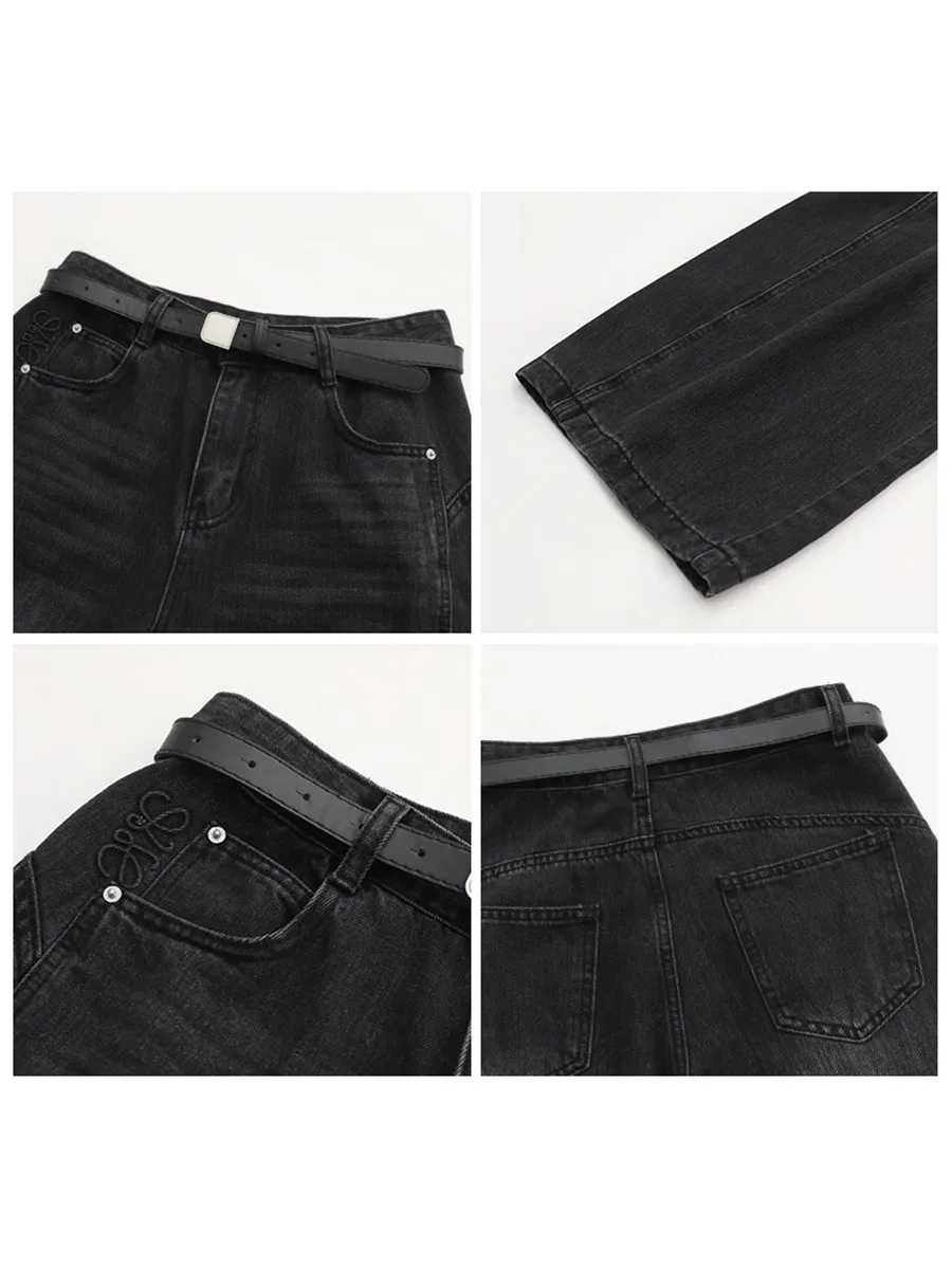 Women's High Waist Wide Leg Loose Fit Jeans