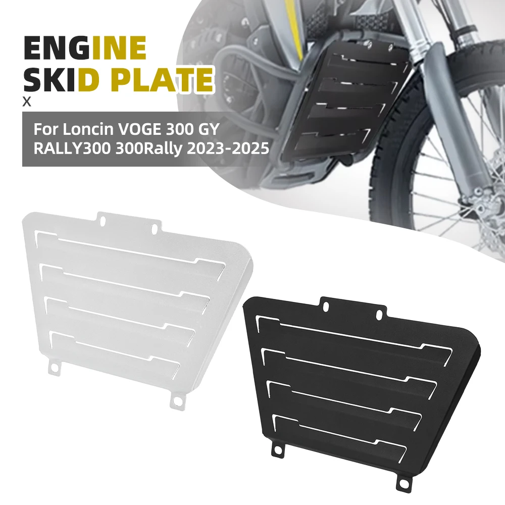 300 Rally Motorcycle Accessories Engine Guard Cover Crap Flap Protector For Loncin VOGE 300 GY RALLY300 300Rally 2023-2024-2025