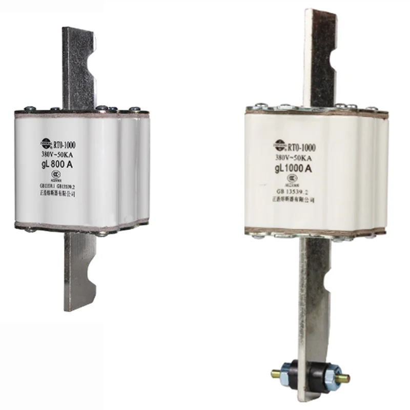 RT0-1000A RTO Fuse Core Tube 700A 800A 900A 1000A HRC Low Voltage Copper Component Fuse Link for Electrical Systems RT0-1000