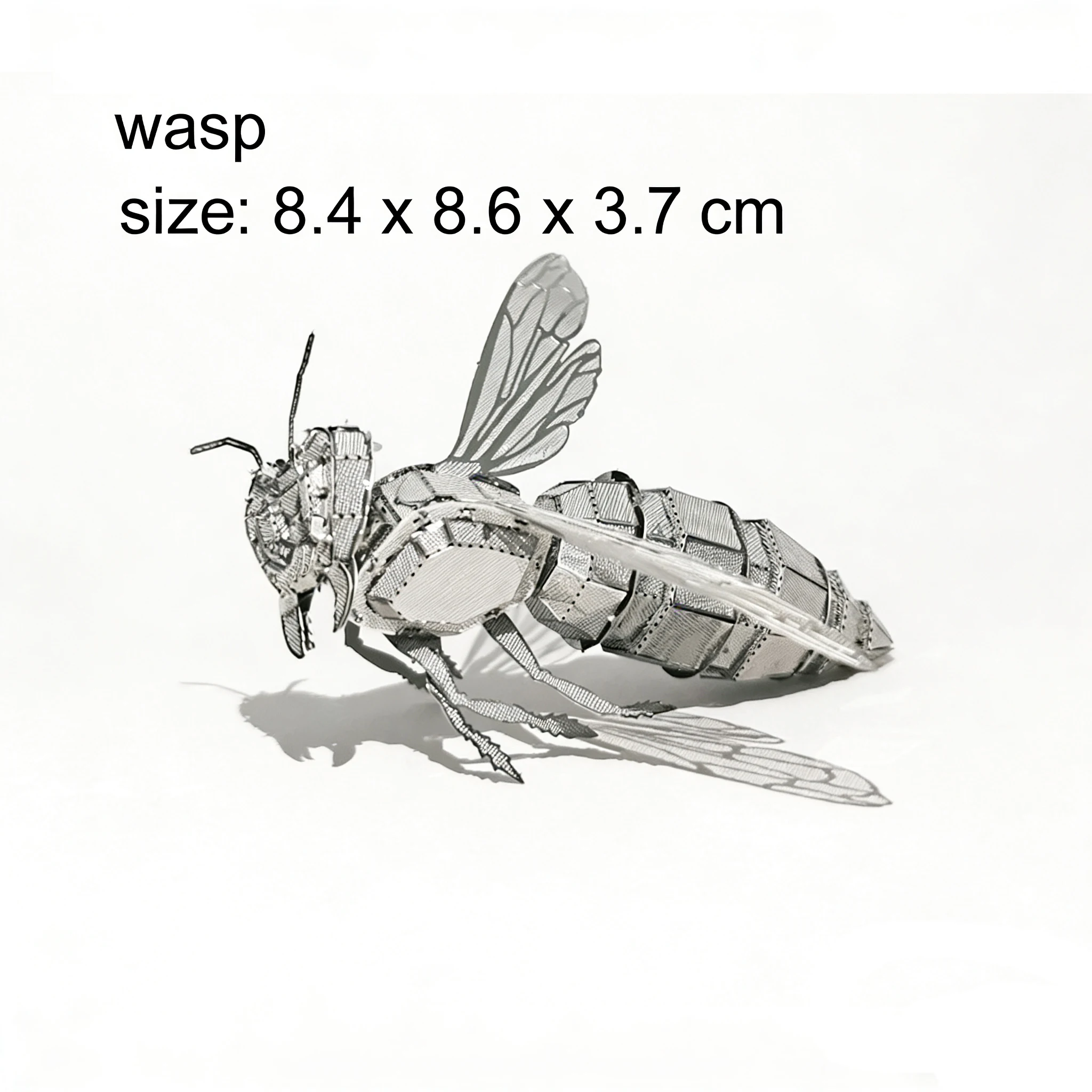 Puzzle 3D in metallo a forma di animali (zanzara, farfalla) - Modello fai da te tagliato al laser per adulti, giocattolo educativo e decorazione da scrivania