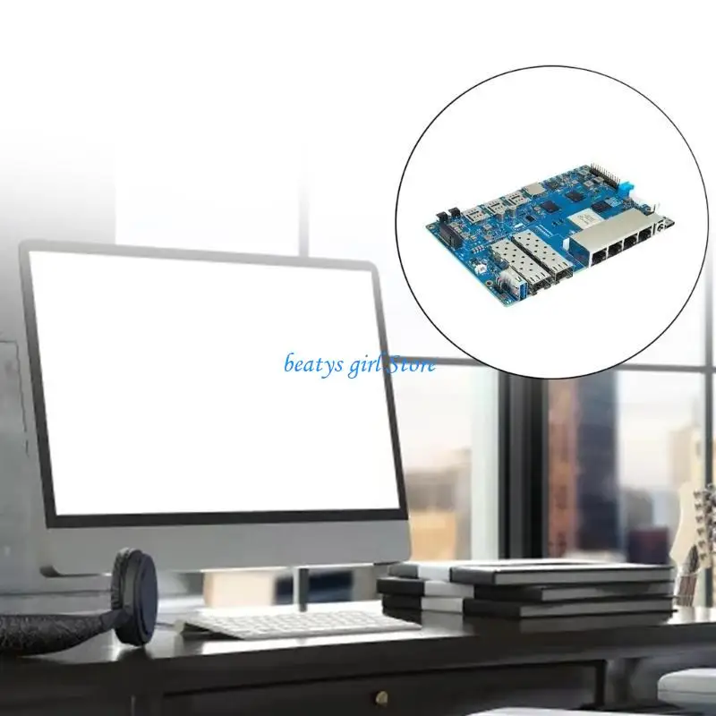 바나나 BPI-R4 개발 보드 컨트롤 보드 MT7988A 4 코어 암 CoreXA73 4GB DDR4 8GB EMMC 128MB 플래시