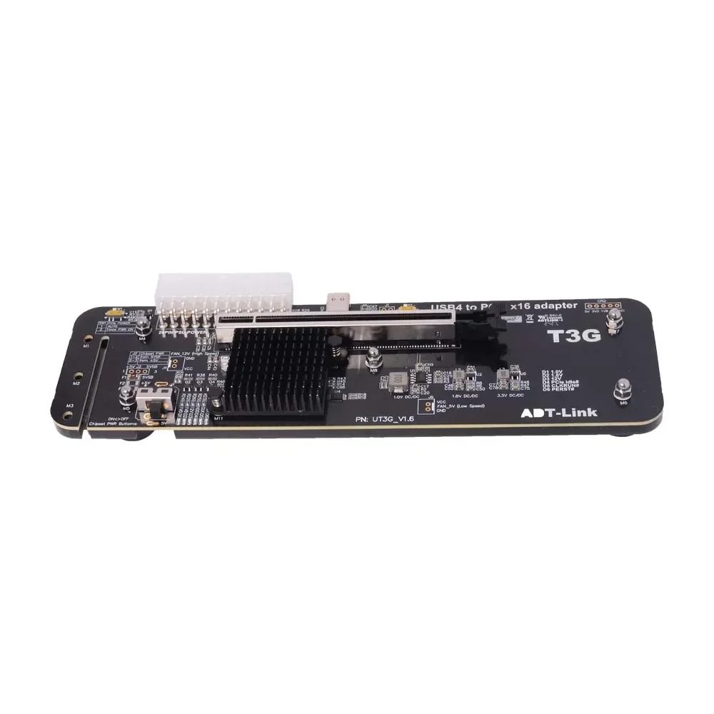 Adaptador UT3G V1.6 USB4 a PCIe 4,0 X16 eGPU, tarjeta gráfica externa para Thunderbolt 4/3, Compatible con portátiles NUC ITX STX