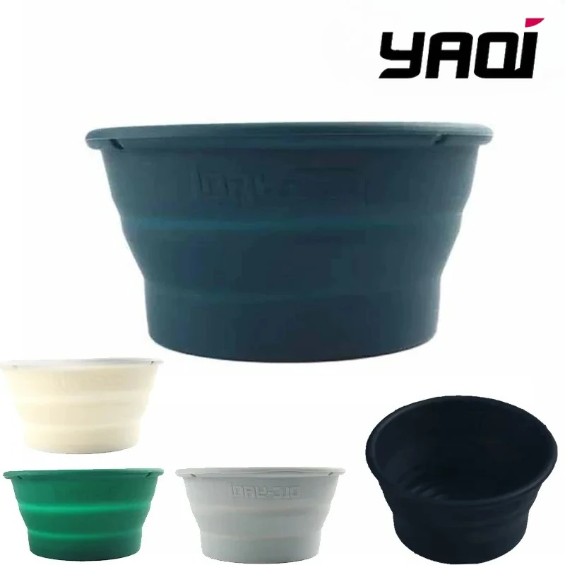 

Yaqi синий цвет складная силиконовая портативная чаша для бритья Yaqi для мужчин высокое качество дорожная миска для бритья лица