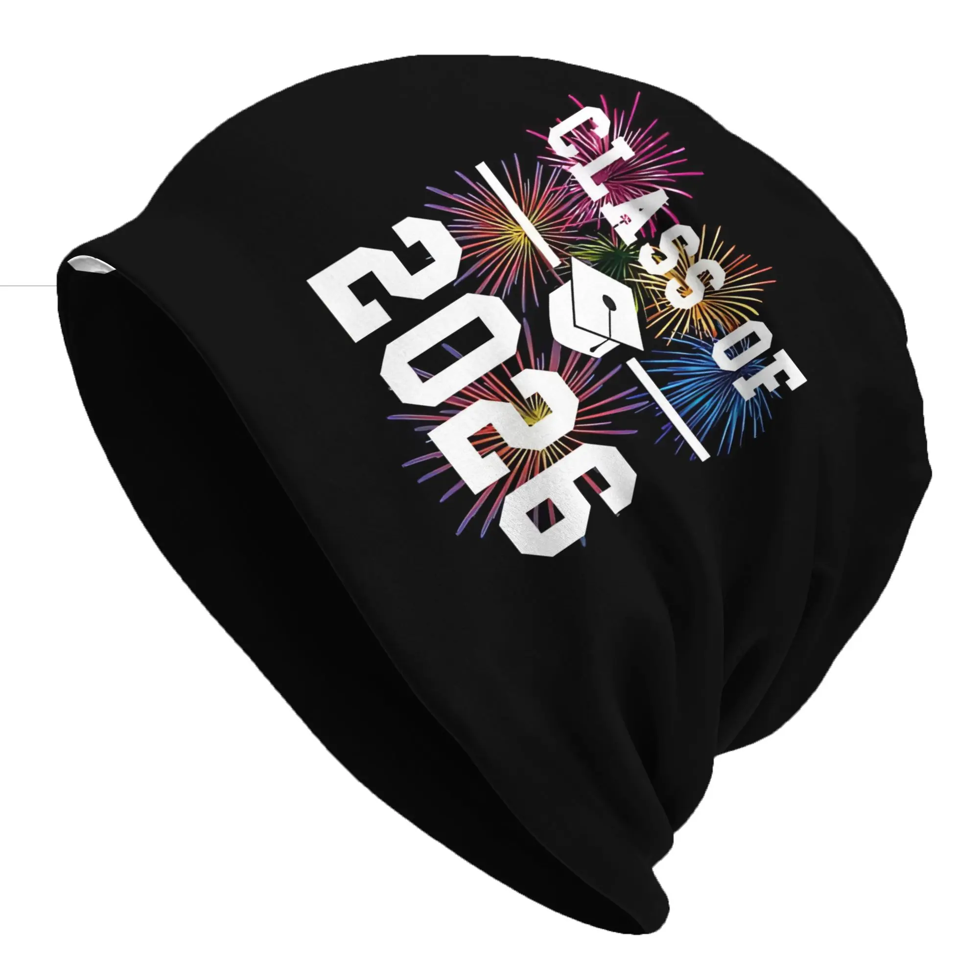Graffiti  Graduation in 2026 Hats Class Of 2026 Senior Year Thin Hat Bonnet Hipster Skullies Beanies Caps Men Women's Earmuffs