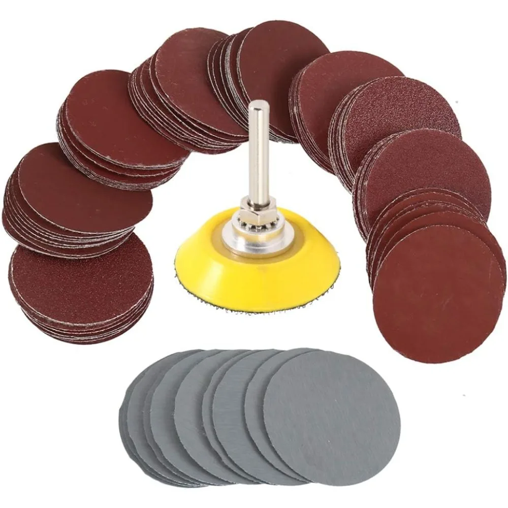 

100pcs 2inch Sanding Discs Disk 80-3000 Grit Abrasive Polishing Pad Kit for Rotary Tool Sandpapers Set Acces