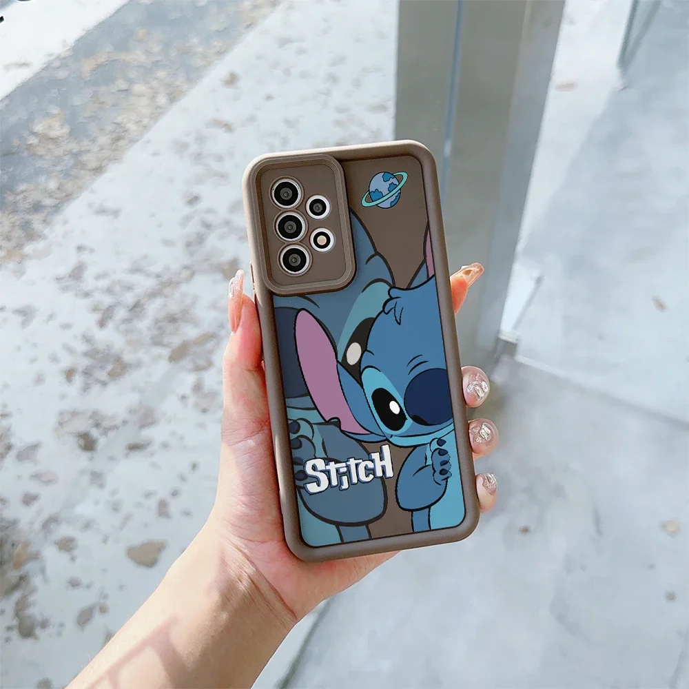 لطيف غرزة قضية الهاتف لسامسونج غالاكسي A55 A54 A15 A16 A35 A25 A24 A14 S24 S25 الترا S22 S21 زائد S20 S23 FE غطاء سيليكون