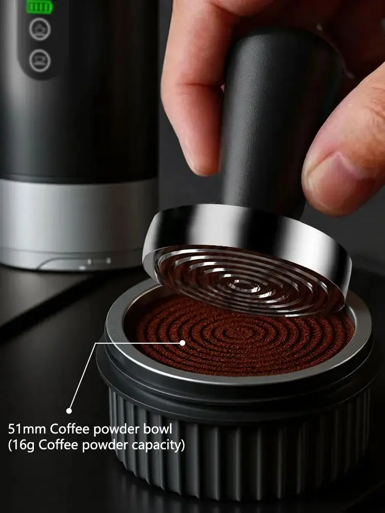 DENOKIN 51 mm roestvrijstalen koffiefiltermand koffiepoederkom voor draagbare espressomachineaccessoires - afbeelding 2