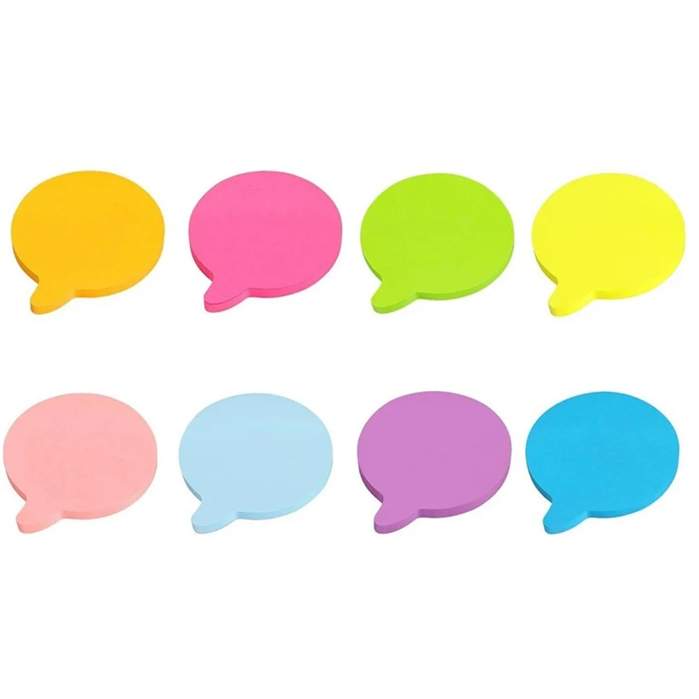 Colorful Notes Memo Paper Classroom Activities 8 Colors Bubble Shaped Notes Speech Bubble Notes Total 160 Sheets