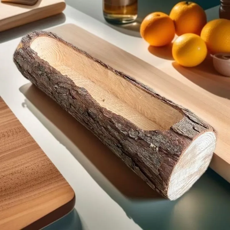 Macetero suculento de madera, caja de flores rústica de madera maciza montada en la pared, decoración Ideal para el hogar para plantas de interior, accesorio de fotografía de moda