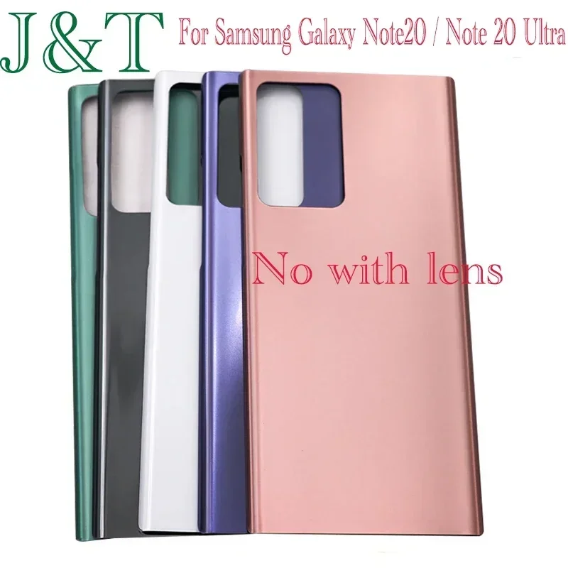 New For Samsung Galaxy Note20 / Note 20 Ultra N980 Battery Back Cover Glass Panel Rear Door Glass Housing Case Adhesive Replace