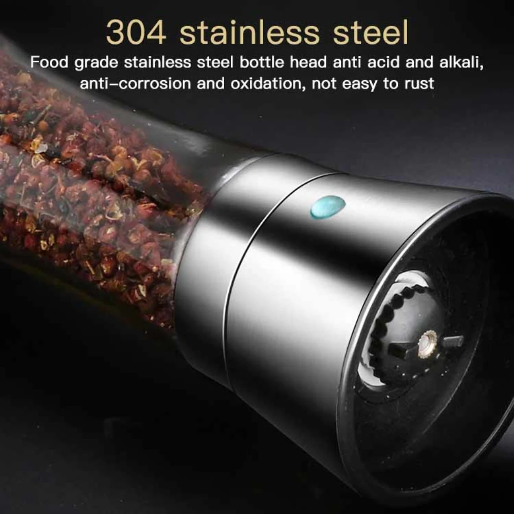 Manual Elegant Design Time-saving Adjustable Pepper Mill Glass Grinder Homemade Seasoning Stylish Tabletop Item Pepper Grinder