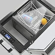 50L Compressor Mini Cooler Box Car Fridge Freezer Dual Zone Small Refrigerator for Store Food at Home Office  Travel