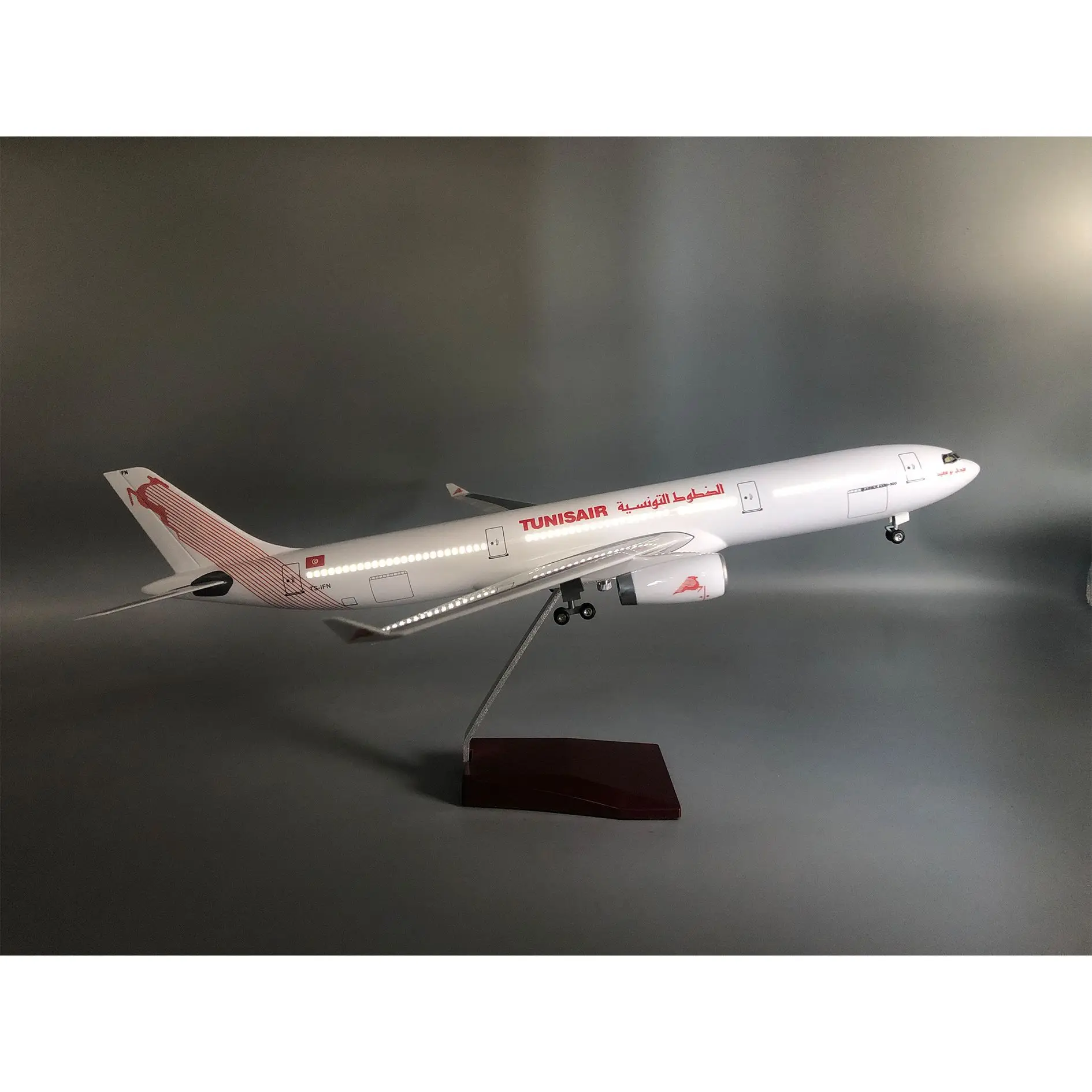New 47cm Tunis A330 Airplane Model Simulation Of Static Model Aircraft Models Display Collectible For Aviation Enthusiast Gift