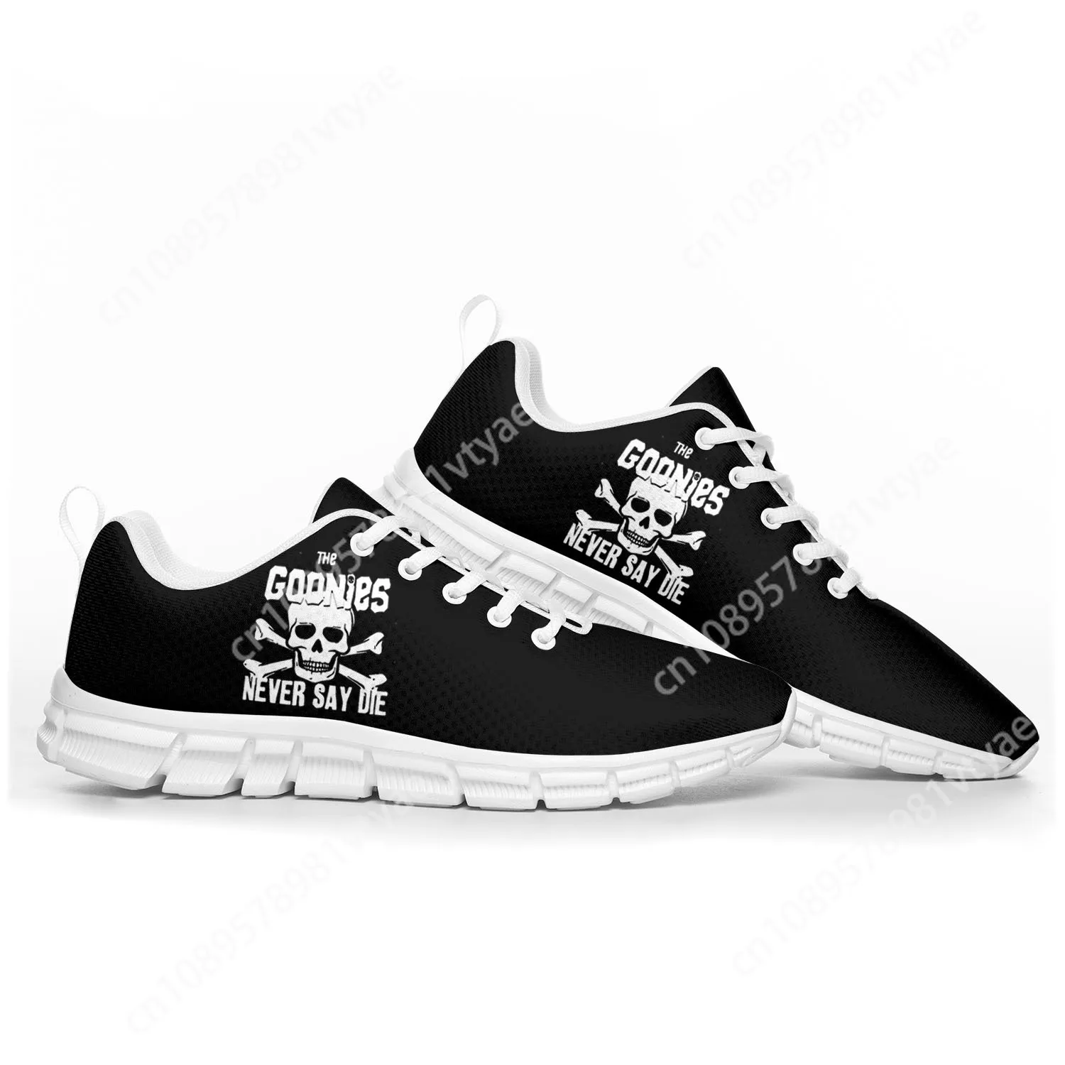 Goonies Never Say Die Skull Pirate Rock Sports Shoes Mens Womens Teenager Kids Children Sneakers Custom High Quality Couple Shoe