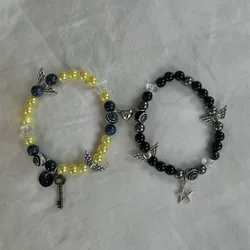 Coraline & wybie Charm Couple Bracelets y2k handmade