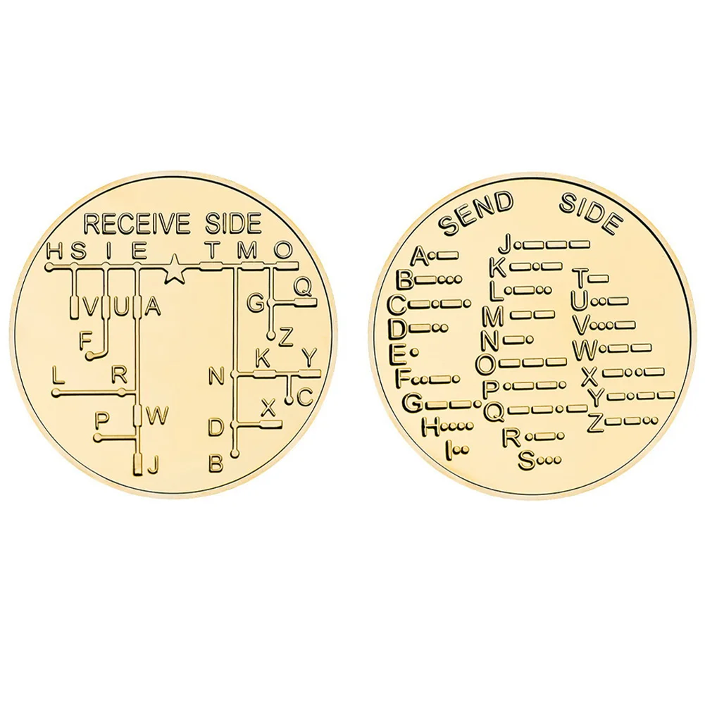 Morse Code Training Training Coin Commemorative Coin For Novice Radio Enthusiasts And Hobbyists Learning Tools