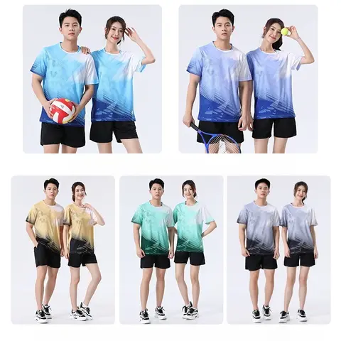 2026 Nuovo set da badminton estivo ad asciugatura rapida - unisex per abbigliamento sportivo da competizione per squadra di allenamento da ping pong e tennis