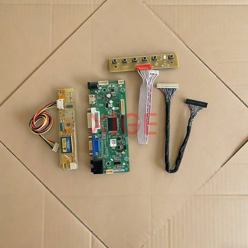 Matrix Controller Drive Board Fit HV150UX1 ITUX97 IAUX14 HSD150PU1 HDMI+DVI+VGA 1-CCFL LVDS 30-Pins 1600*1200 1600x1200 DIY Kit