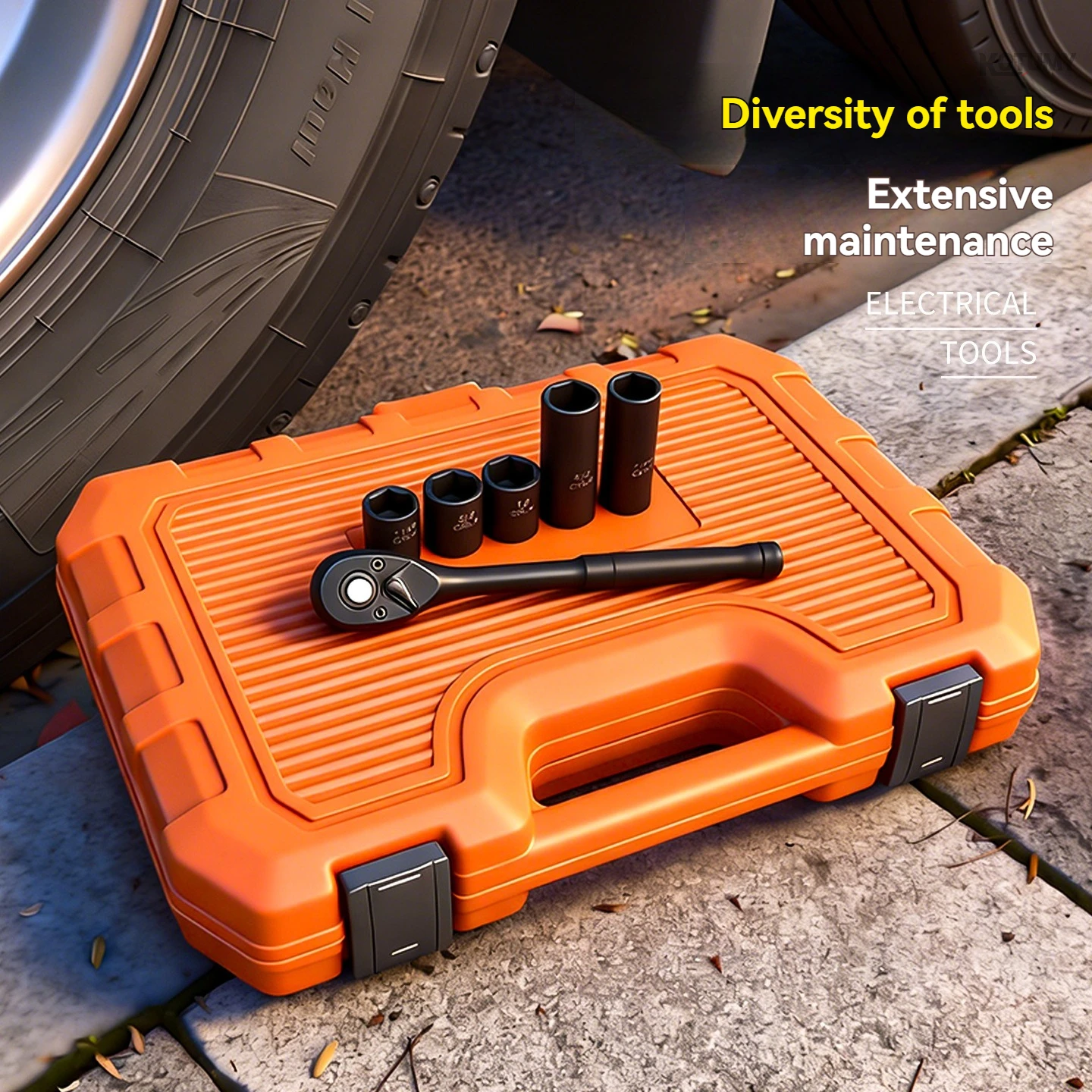

Full Size Industrial 72 Tooth Big Fly Ratchet Socket Wrench Set Professional Automotive Repair Hardware Tools