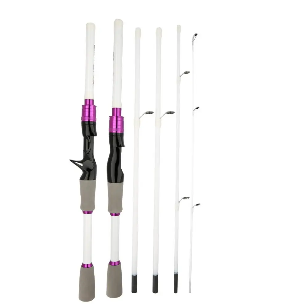 4/5 Abschnitte Köder-Angelrute und 7,2:1 Übersetzungsverhältnis Baitcasting-Rolle Combo Max Drag 8 kg für Süßwasser-Bass-Hecht-Angelgerät – Detail 9