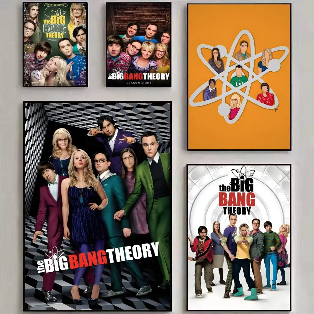 Póster de la serie de televisión The Big B-Bang Theory, impresión artística para pared, adecuada para sala de estar, dormitorio, bar, salón, decoración del hogar, regalo