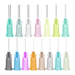 100pcs 13mm Dispensing Needle Glue Needle 0.5 Inch Suitable for All Glues Liquid Solder Paste Adhesives Dispenser Needle