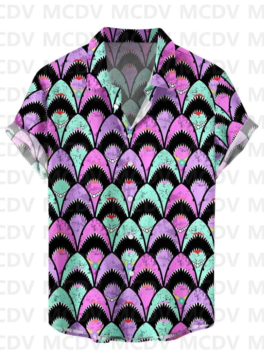 

Men's Hawaiian Shirts Swordfish And Beauty Casual Loose Short-Sleeved Shirt