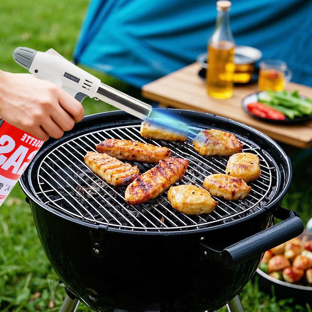 الشعلة الطبخ الإشعال التلقائي غاز البوتان لحام الموقد التدفئة لحام موقد غاز لهب الغاز الشعلة ضربة للشواء المنزل الطبخ #5